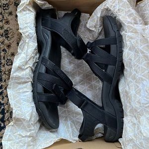 Teva black tirra sandals size 10